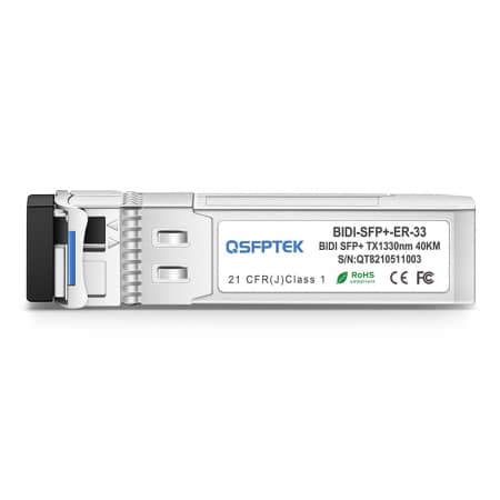 Transceptor compatible de Cisco SFP-10G-BXD 10GBASE-BX10-D BiDi SFP+ 1330nm-TX/1270nm-RX 10km DDM LC SMF