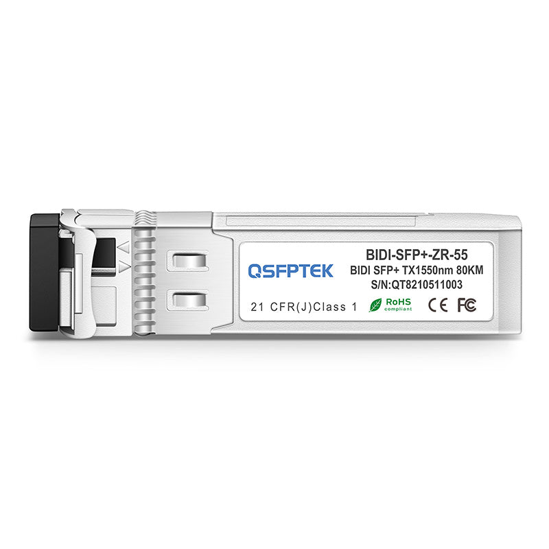 Juniper Networks EX-SFP-10GE-BX54-80 Compatible 10GBASE-BX80-D BiDi SFP+ 1550nm-TX/1490nm-RX 80km DDM LC SMF Transceiver