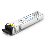 Dell Compatible 1000BASE-BX BiDi SFP 1550nm-TX/1310nm-RX 20km DOM SC SMF Transceiver Module
