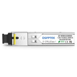 Dell Compatible 1000BASE-BX BiDi SFP 1550nm-TX/1310nm-RX 20km DOM SC SMF Transceiver Module
