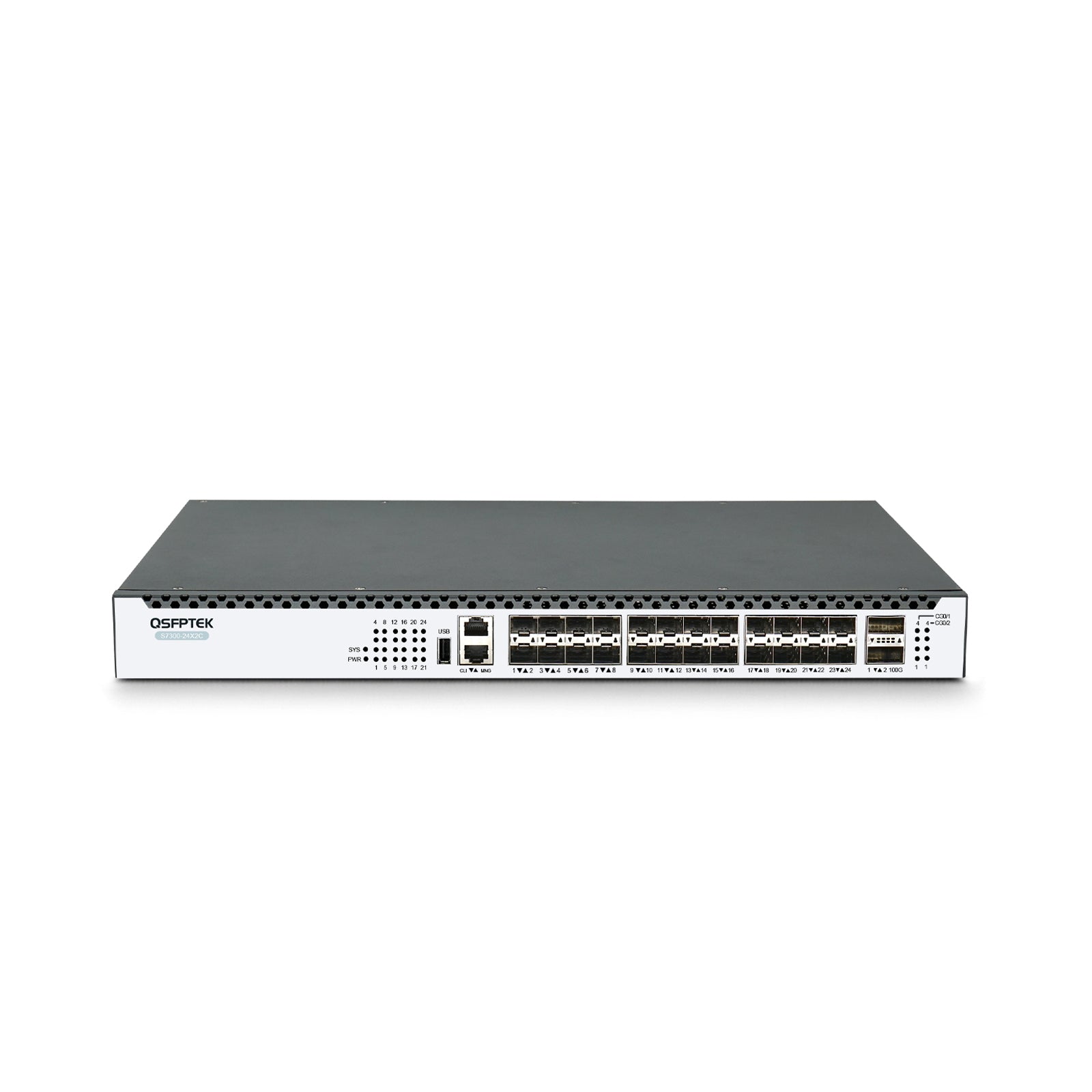 S7300-48TE4X2Q 48-Port Multi Gigabit L3 BGP Switch with 48x 100M/1000M/2.5GBASE-T RJ45, with 4x1G/10G SFP+ and 2x 40G QSFP+ Uplink Ports