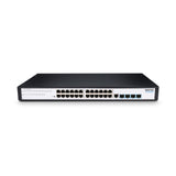 S5300-24T4S, 24-Port Ethernet L2+ Switch, 24x 10/100/1000BASE-T RJ45 Ports with 4x 100/1000M SFP Uplinks, Fanless