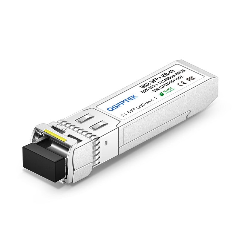 Cisco SFP-10G-BX80U Compatible 10GBASE-BX80-U BiDi SFP+ 1490nm-TX/1550nm-RX 80km DDM LC SMF Transceiver