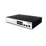 S5300-8T2S, 8-Port Ethernet L2+ Access Switch, 8x 10/100/1000BASE-T RJ45 Ports with 2x 100/1000M SFP Uplinks, Fanless