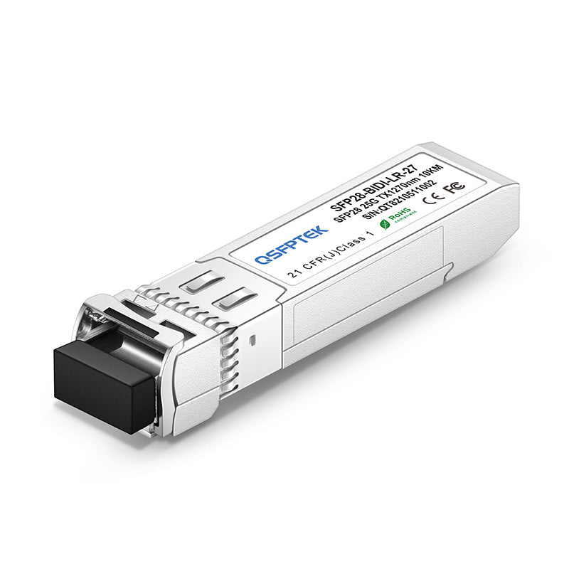 Cisco SFP-25GBX-U-10 Compatible 25GBASE-BX10-U BiDi SFP28 1270nm-TX/1330nm-RX 10km DDM LC SMF Transceiver